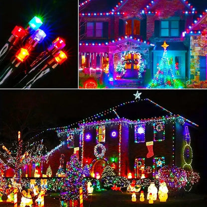 LUCES NAVIDEÑAS CON PANEL SOLAR